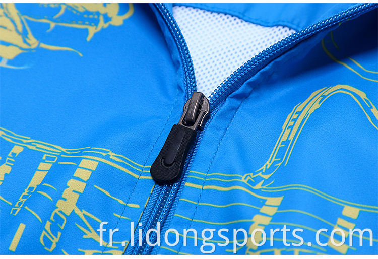 Lidong Wholesale Dernier design Tracksuit Custom Fashion Red and Blue Receiving Awards pour les gagnants